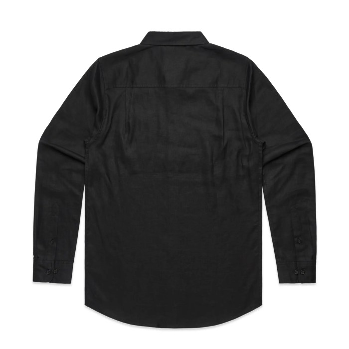 Black linen dress shirt mens