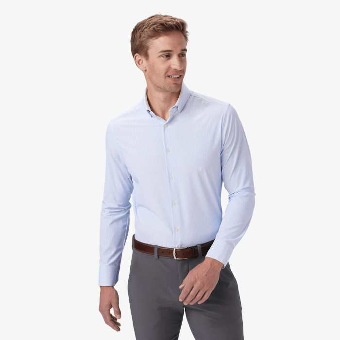 Men's athletic fit dress shirts