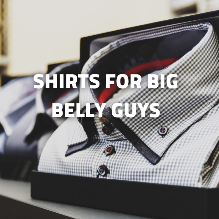 Men's dress shirts big belly