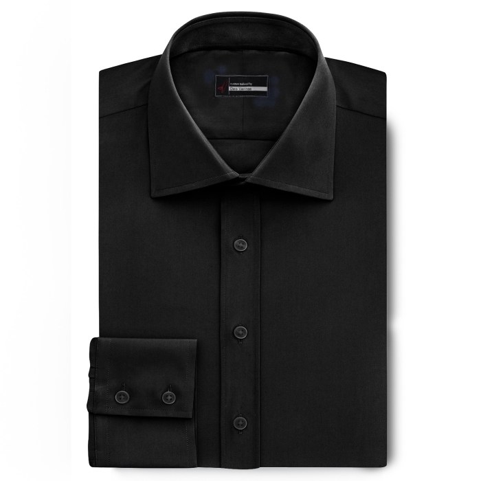 Mens black dress shirts sale