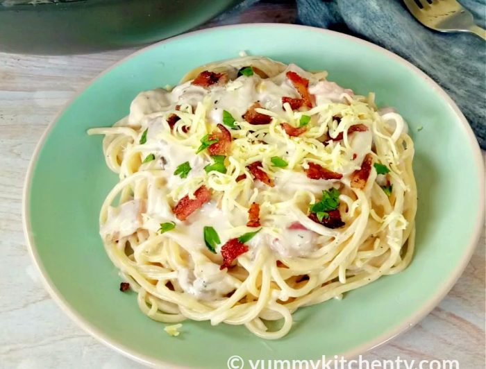 How to cook carbonara pasta pinoy style