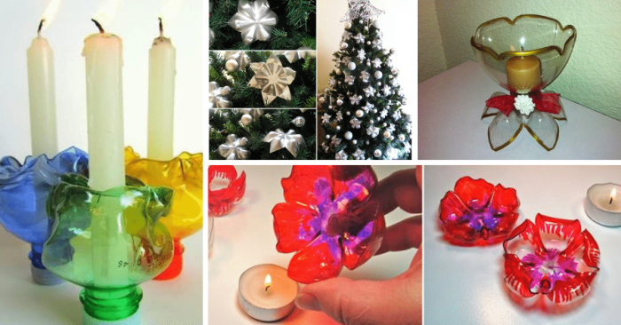 How to make plastic bottle for christmas decoration