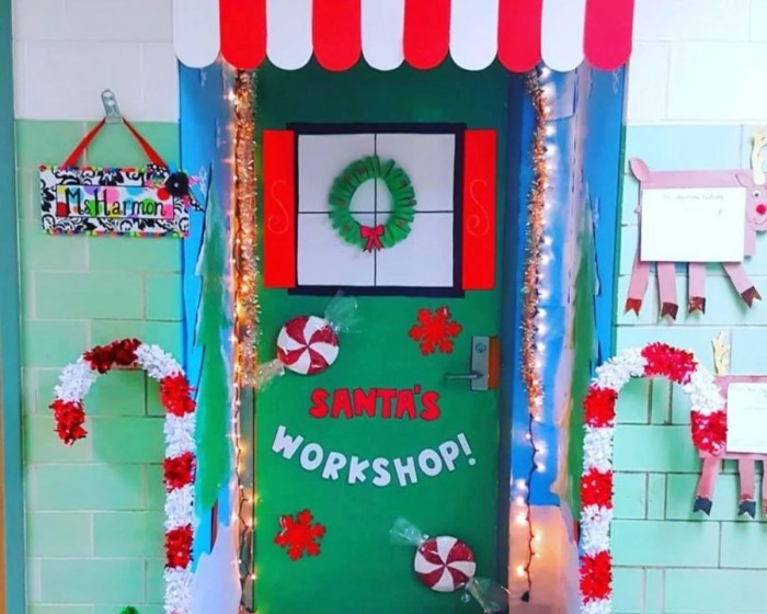 How to make a christmas decoration door