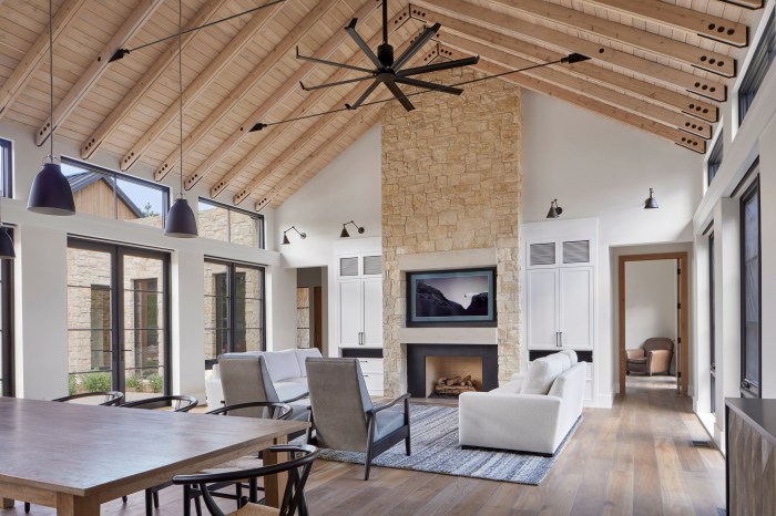 How to decorate rooms with vaulted ceilings