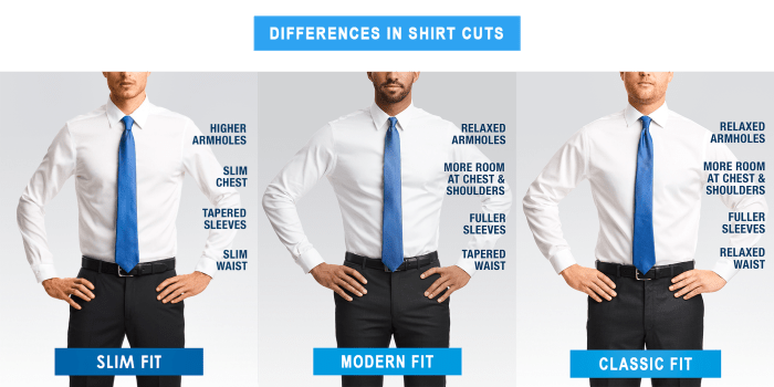 Men's athletic fit dress shirts