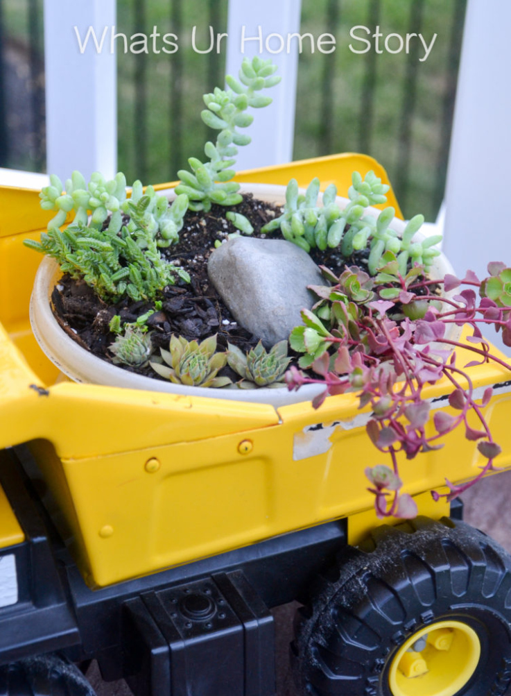 Succulent Toy Truck Planter  Whats Ur Home Story