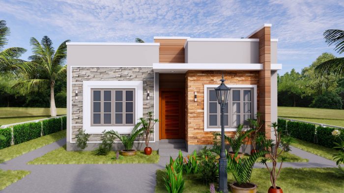 Desain teras rumah tanpa tiang